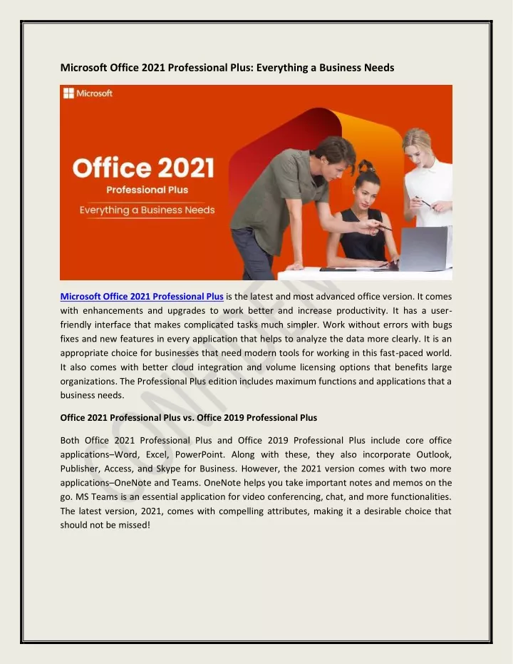 microsoft office 2021 professional plus