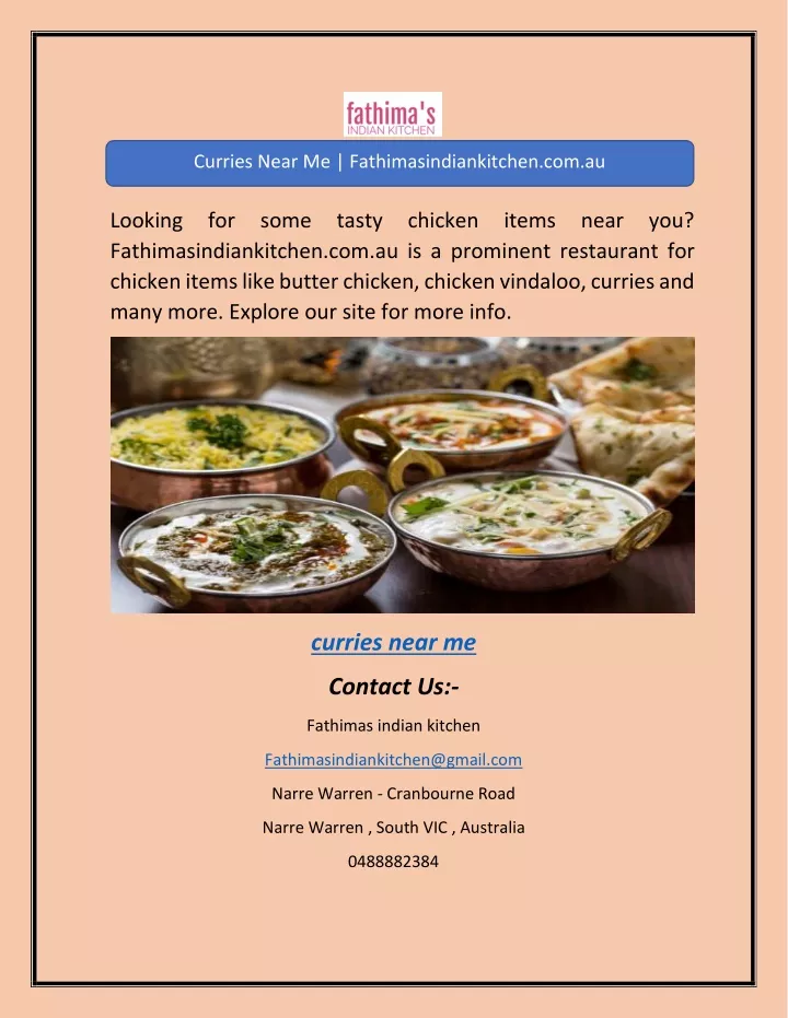 curries near me fathimasindiankitchen com au