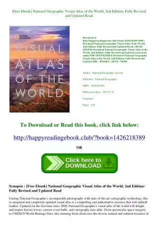 [Free Ebook] National Geographic Visual Atlas of the World  2nd Edition Fully Re