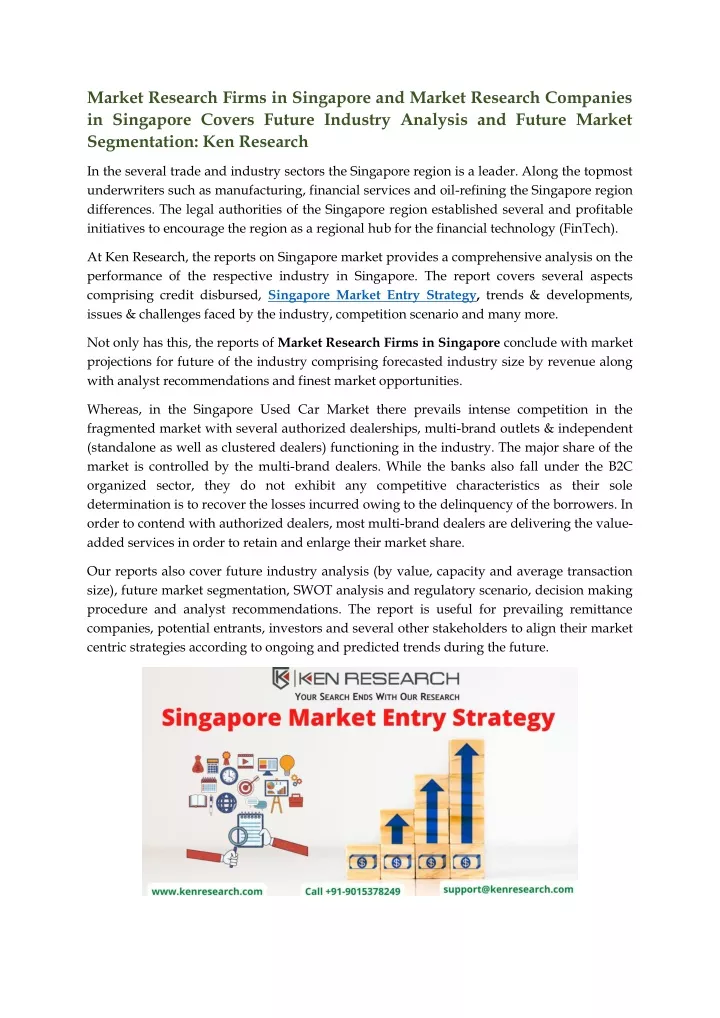 market research firms in singapore and market
