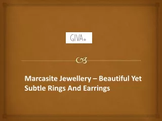 Marcasite Jewellery – Beautiful Yet Subtle Rings And Earrings