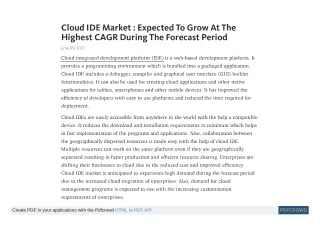 cloud ide market expected to grow at the highest