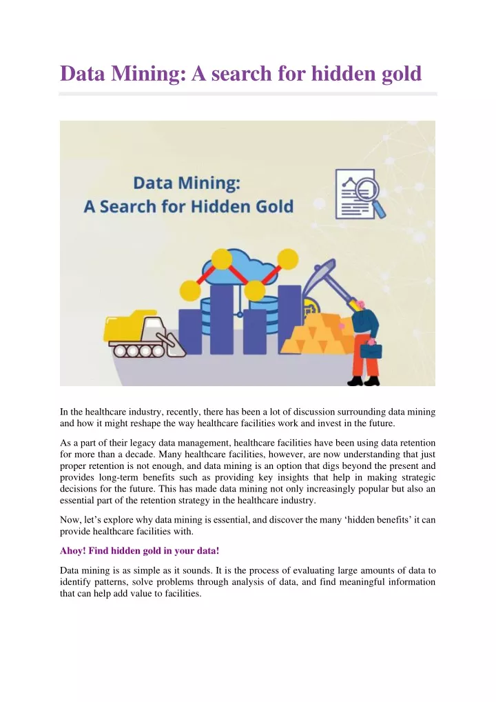 data mining a search for hidden gold