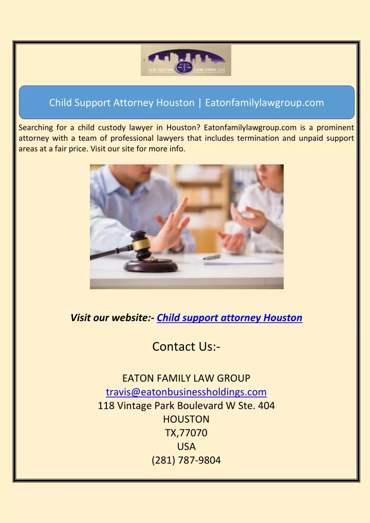 child support attorney houston