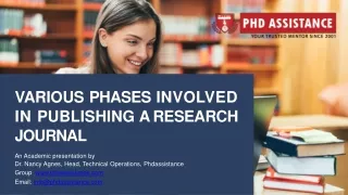 Various Phases Involved in Publishing a Research Journal - Phdassistance