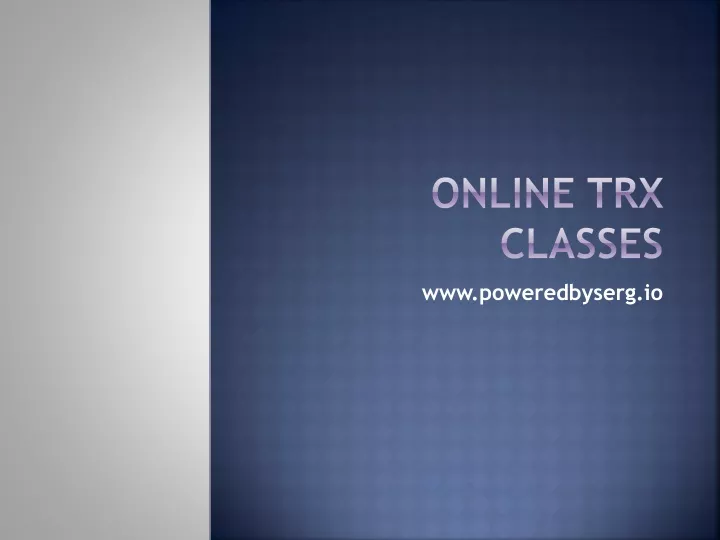 online trx classes