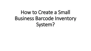 how to create a small business barcode inventory system