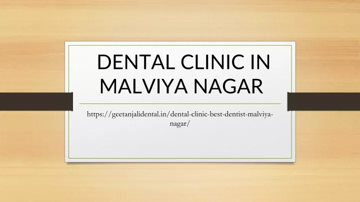 dental clinic in malviya nagar