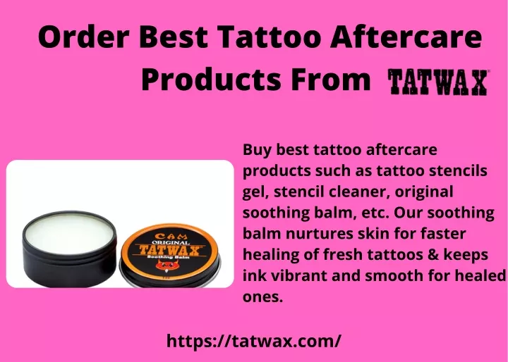 order best tattoo aftercare products from