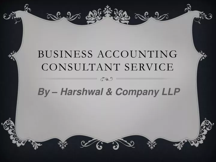 business accounting consultant service