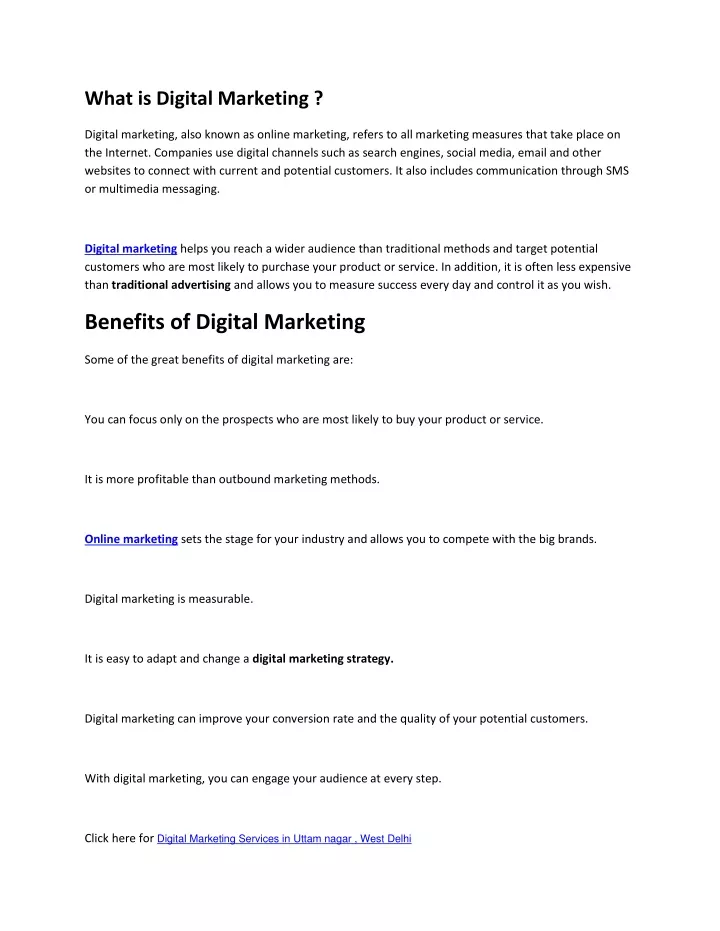 what is digital marketing