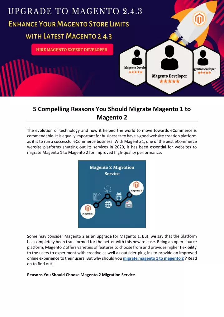 5 compelling reasons you should migrate magento