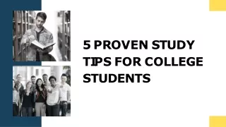 5 proven Study Tips for College Students | Jain University Kochi News