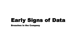early signs of data