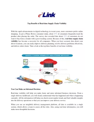 top benefits of real time supply chain visibility