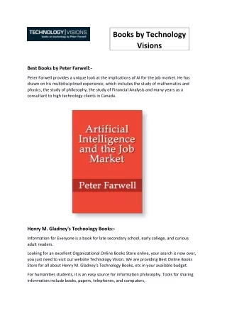 Best Books by Peter Farwell - Technology Vision