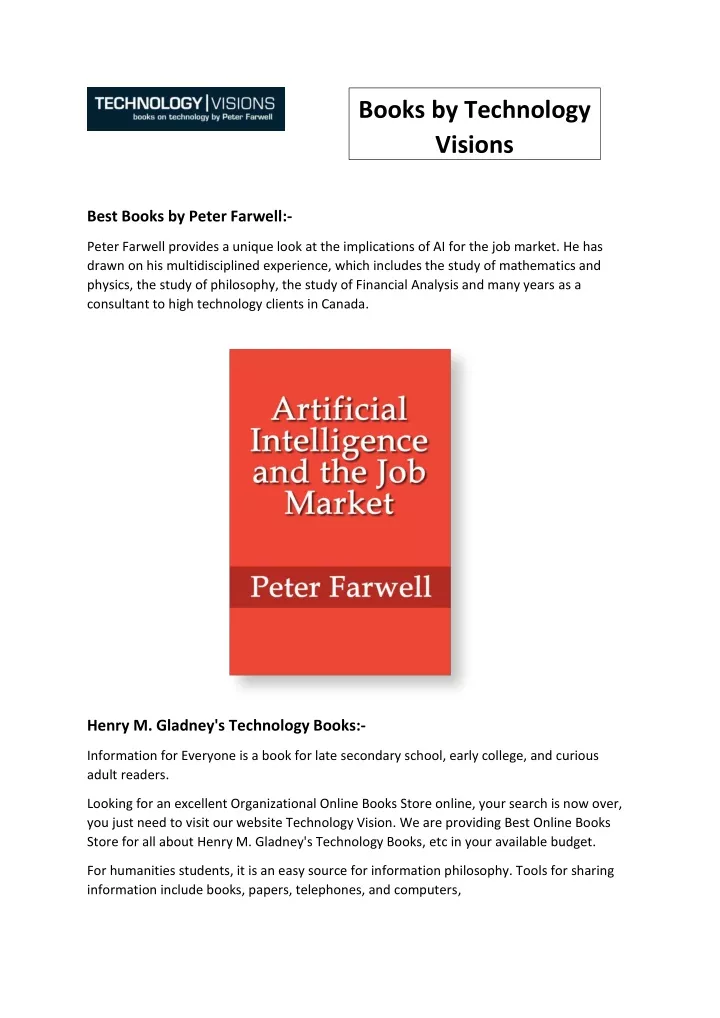 books by technology visions
