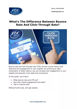 What’s The Difference Between Bounce Rate And Click-Through Rate?