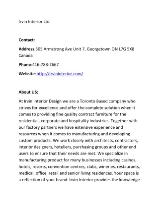 irvin interior ltd