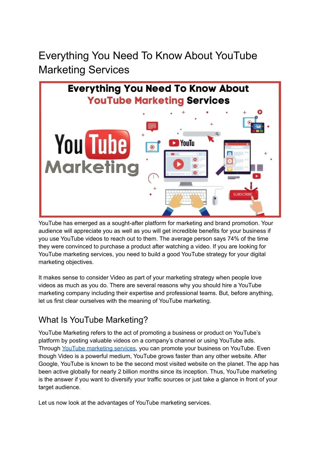 PPT - Everything You Need To Know About YouTube Marketing Services ...