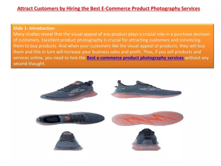 attract customers by hiring the best e commerce product photography services