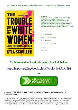 [K.I.N.D.L.E] The Trouble with White Women A Counterhistory of Feminism ebook
