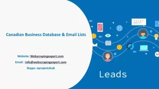 canadian business database email lists