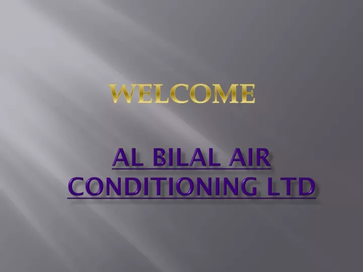 al bilal air conditioning ltd