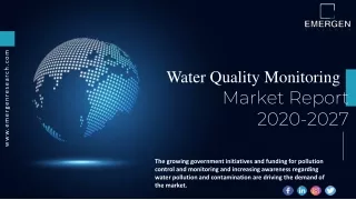 Water Quality Monitoring Market Demand, Growth, Trend, Business Opportunities, M