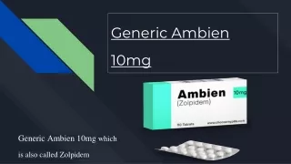 Generic Ambien 10mg