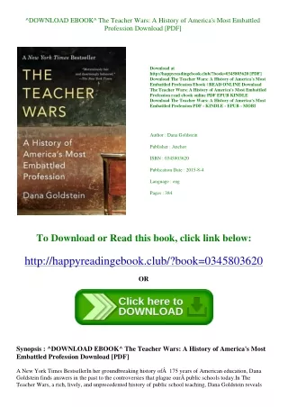 ^DOWNLOAD EBOOK^ The Teacher Wars A History of America's Most Embattled Professi