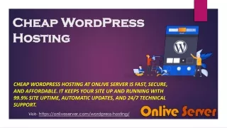Cheap WordPress Hosting Plans with flexibility, Control, and Security