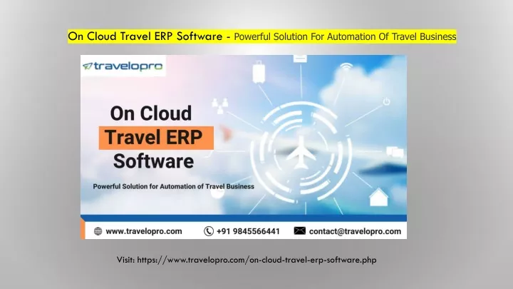 on cloud travel erp software powerful solution for automation of travel business