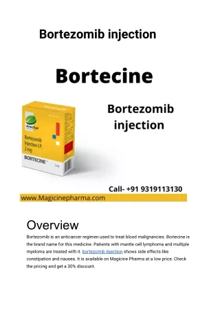 Bortezomib injection