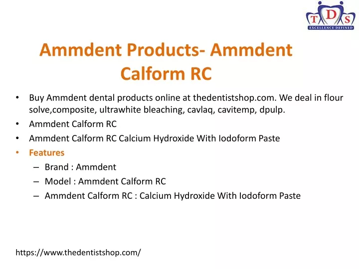 ammdent products ammdent calform rc