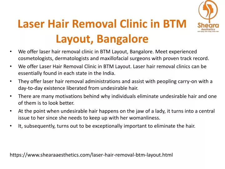 laser hair removal clinic in btm layout bangalore