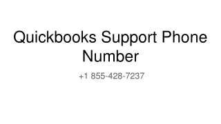 Quickbooks Support Phone Number   1 855-428-7237