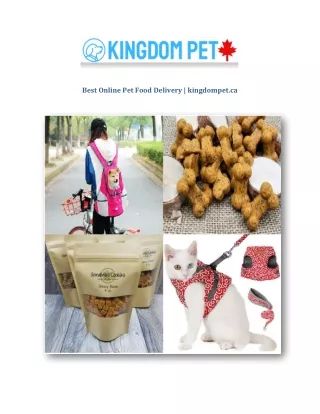 Best Online Pet Food Delivery | kingdompet.ca