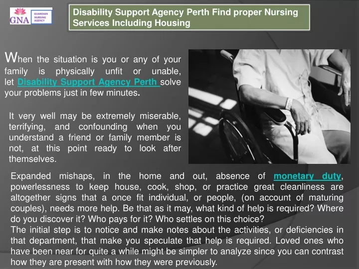 disability support agency perth find proper