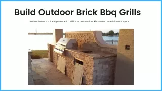 Build Outdoor Brick Bbq Grills