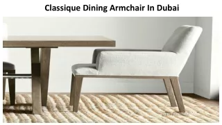 classique dining armchair in dubai