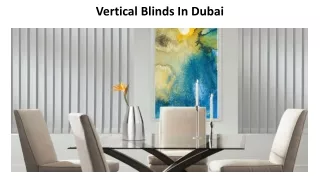vertical blinds in dubai