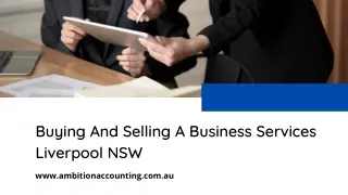 Buying And Selling A Business Services Liverpool NSW