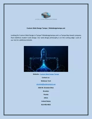 custom web design tampa webdesigntampa net