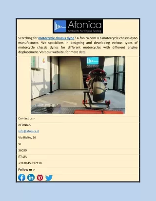 Motorcycle Chassis Dyno | A-fonica.com