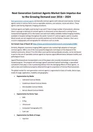 next generation contrast agents market gain