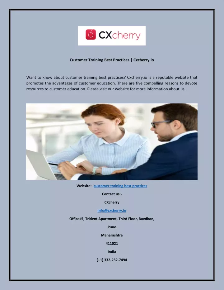 customer training best practices cxcherry io