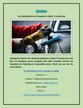 car detailing service company in qatar crestive qa