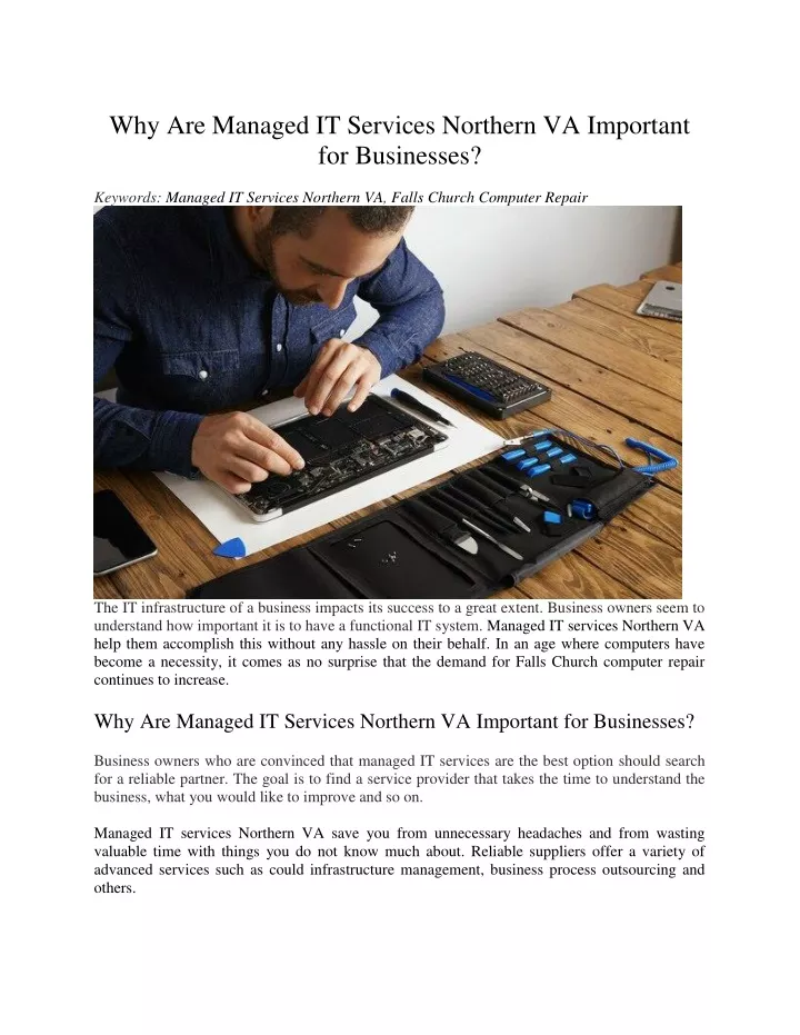 why are managed it services northern va important