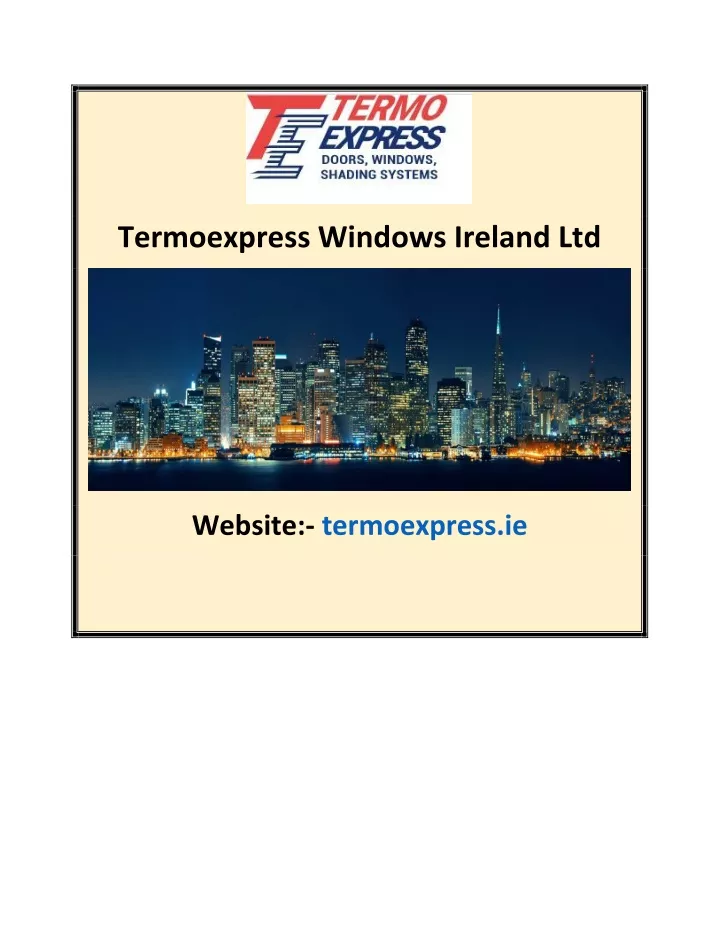 termoexpress windows ireland ltd